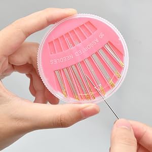 60Pack Sewing Needles for Hand Sewing Repair, 6 Sizes Assorted Needles - Image 6