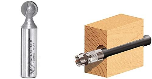 Amana Tool - 45968 Carbide Tipped Ball End 1/2 Radius x 15/16 Dia x 1/2 Shank