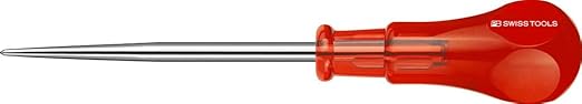 PB Swiss Tools Scratch Awl PB 640.80 | 100% Swiss Made | Awl Tool 80 mm Blade Length for Piercing Holes in Sheet Metal, Wood, Plastic, Leather