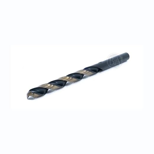 Benchmark Abrasives 17/64”, HSS Black & Gold Jobber Length Drill Bits - 12 Pack