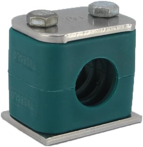 1/8" Tubeclo Standard Series Pipe Clamp, Polypropylene with Galv Plated Steel Hardware, Weld Mounting