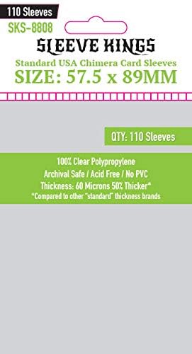 Sleeve Kings USA Chimera Card Sleeves 57.5x89mm – 60 Micron Thick, 110 Per Pack - Image 2