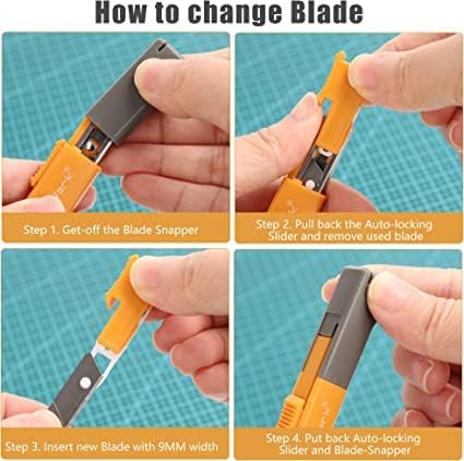 Mulwark 16PC Box Cutter Retractable Utility Knife Set - Image 5