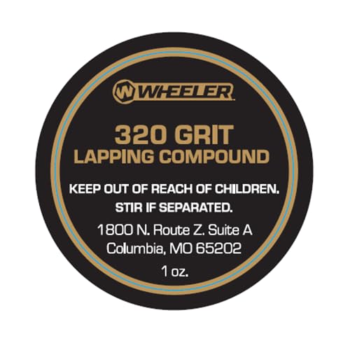 Wheeler 320 Grit Bore Lapping Compound, 1 oz Jar Abrasive Paste for Bore Lapping, Firearms, and Gunsmithing