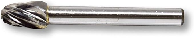 Benchmark Abrasives Ball Shape Premium Tungsten Carbide Burr with 1/4 Inch Shank Aluminum Cut Rotary Tool, Engraving Tool for Non-Metals Shaping Carving(SE-3NF)