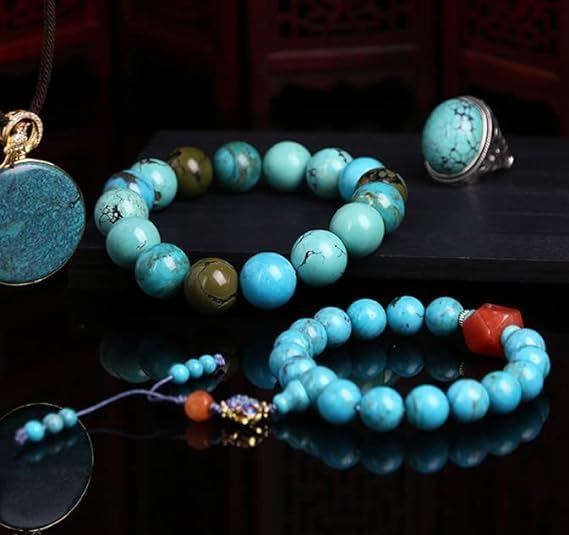 Zenkeeper About 180 Pcs Blue Turquoise Beads - Image 4