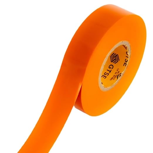 GTSE Orange Electrical Tape, 240 Rolls Bulk Box – Waterproof, Industrial Grade Vinyl, 3/4 in x 66ft– Strong Self-Adhesive PVC Electric Tape for Wire Insulation, 7 Mil, 600V – UL/CSA Listed