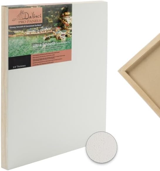 Da Vinci Pro Ultra Smooth Wood Canvas Gesso Board by DaVinci+Wood+Panel