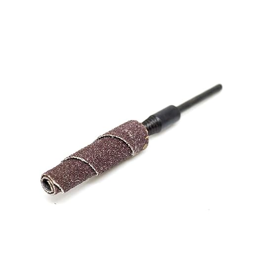 Benchmark Abrasives Aluminum Oxide Tapered Sanding Cartridge Rolls for Blending Deburring Polishing Sanding Metals, Rotary Sander - Drill & Die Grinder Abrasives (10 Pack)(3/8" x 1-1/2", 80 Grit)