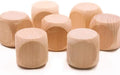 10 Pcs Wooden Dice, 6 Sided Blank Dice Round Corner Cube DIY Graffiti Crafts by Unknown