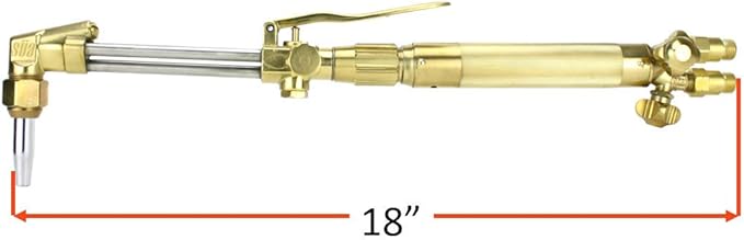 SÜA - Heavy Duty Oxy-Fuel Torch Compatible with Harris with Check Valves + Cutting Tip + Heating Tip (Propane)