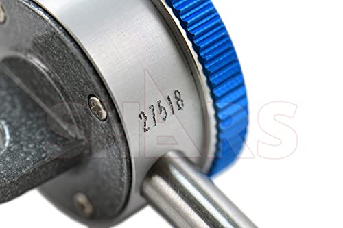 Shars 5mm Dial Indicator White Face .01mm Graduation, AGD1 Lug Back 303-3100A P