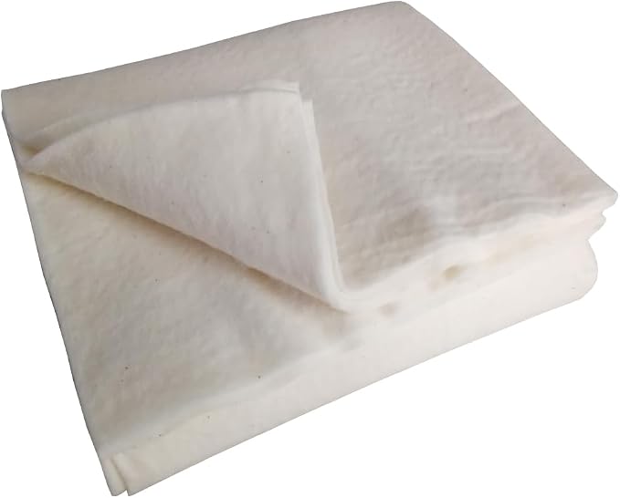 Newamishquilt 45"X60" 200GSM 100% Natural Cotton Batting by newamishquilt