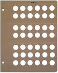 Dansco Blank Album Page for US/Canada Dimes by Unknown