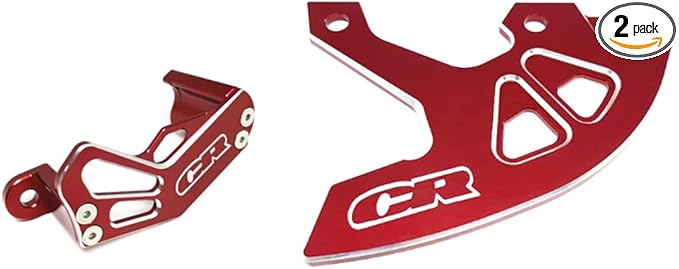 CNC Rear Brake Disc Guard and Rear Caliper Guard Accessories Compatible with CR 125 CR125R CR250 CR250R 2002-2008