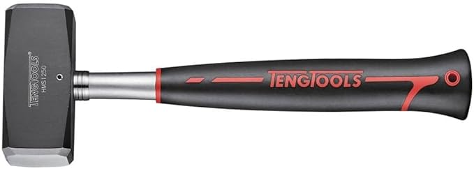 Teng Tools 3.5 Pound Mallet/Club/Lump/Sledge Hammer With Shock Reduction Grip - HMS1250, Silver