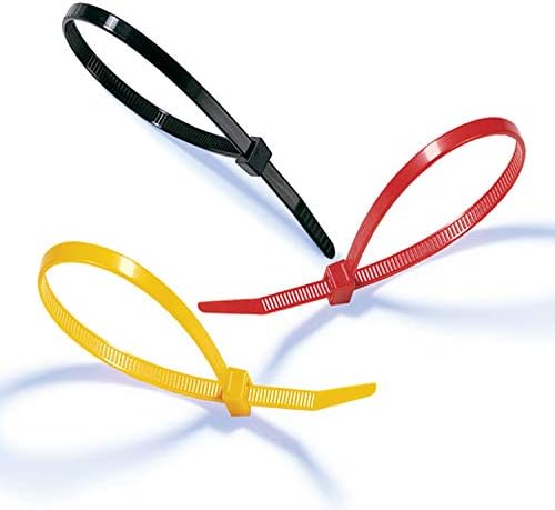 4 Inch Grey Zip Ties (100 Pieces), 18lb Strength, Nylon Gray Cable Wire Ties
