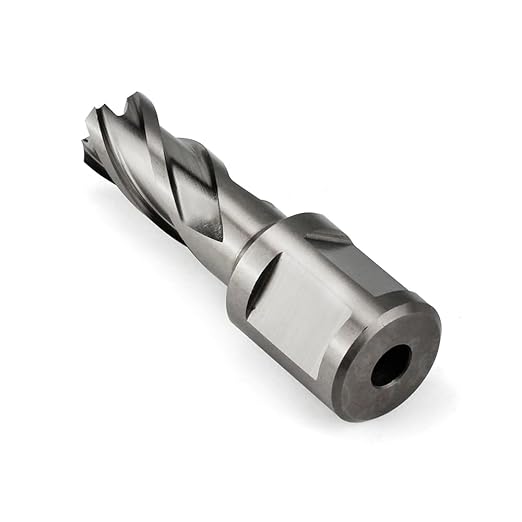 OSCARBIDE 1/2"x1" Annular Cutter,3/4 inch Weldon Shank,1/2 inch Cutting Diameter,1 inch Depth of Cut,2 Flat Mag Drill Bit with Pilot Pin for Magnetic Drill Press,1 Piece