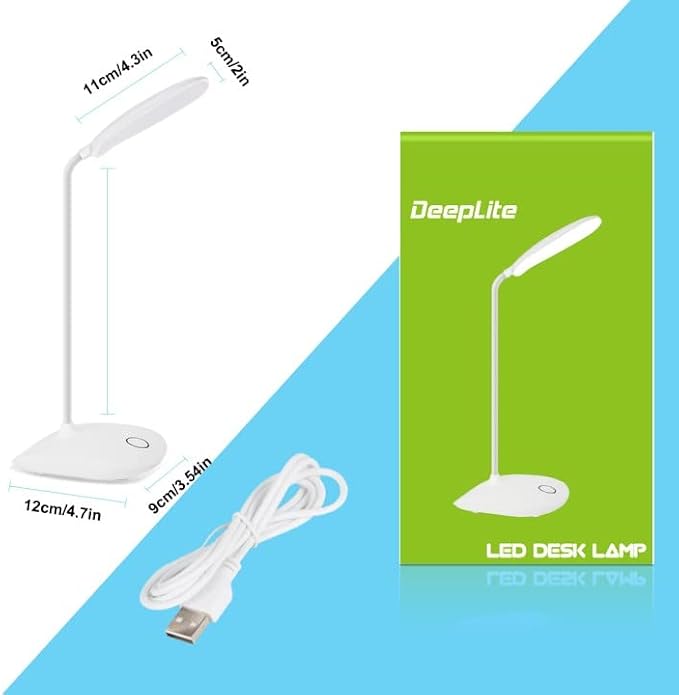 DEEPLITE LED Desk Lamp Small Battery Powered Lamp Cordless Rechargeable Table - Image 8
