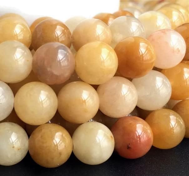 Zenkeeper 108 Pcs Yellow Jade Beads - Image 4