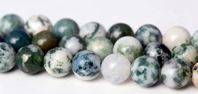 Zenkeeper 108 Pcs Moss Agate Beads - Image 6