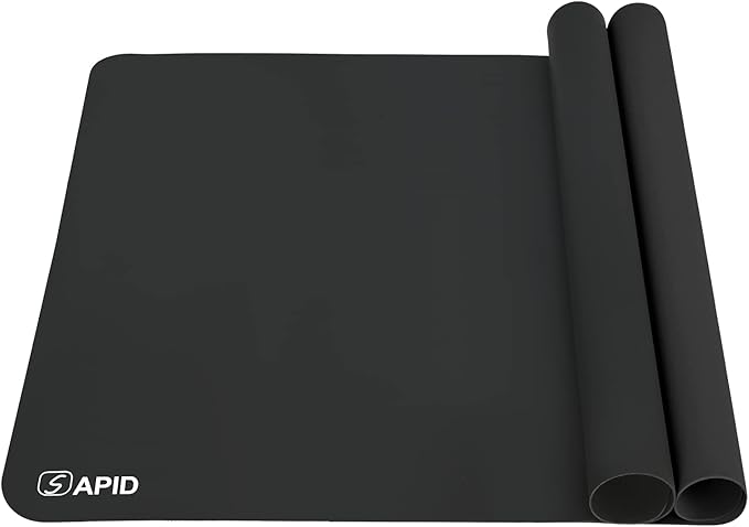 Sapid 2Pcs Thick Silicone Mat for Crafts, Nonstick Silicon Sheet for Epoxy Resin by SAPID