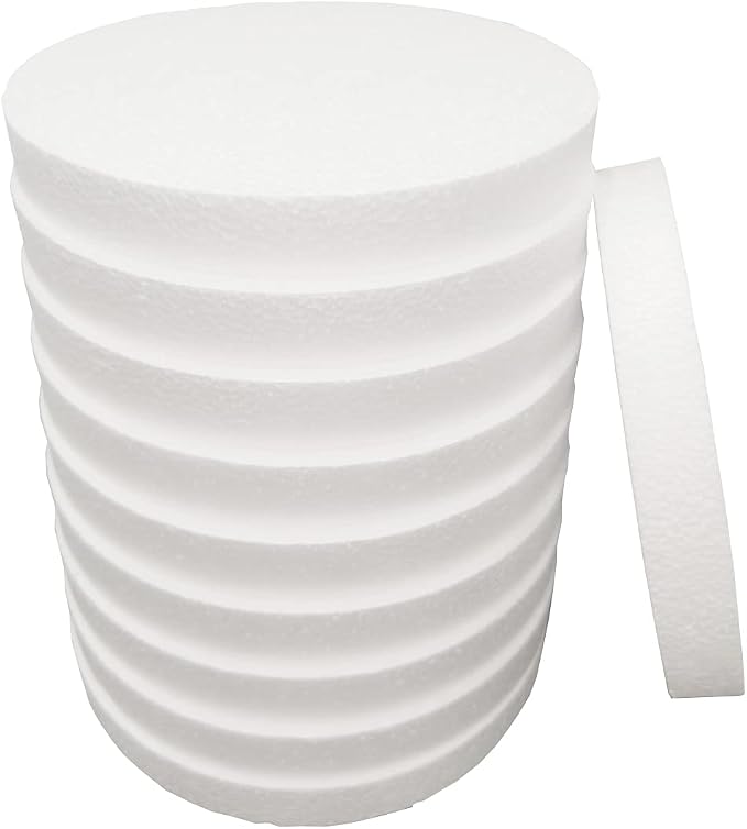FFchuanhe 8 Inch 10-Pack Foam Circles by FFchuanhe