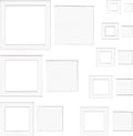 BENECREAT 16 Sizes Square Quilting Template, Acrylic Intricate Sewing Machine by BENECREAT