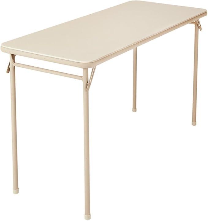 CoscoProducts Cosco Folding Serving Table, Antique Linen by CoscoProducts