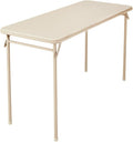 CoscoProducts Cosco Folding Serving Table, Antique Linen by CoscoProducts