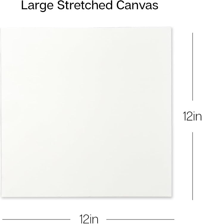 KINGART 804-8 White Stretched Canvas, 100% Cotton, Gesso Primed, - Image 3