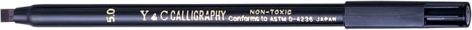 Yasutomo - NSC603A Y and C Water Based Calligraphy Markers, Chisel Tip - Image 6