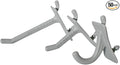 PegPro® J, 1", 2" Hooks Kit for Modern Plastic or Metal Pegboard – Durable Plastic Pegboard Hooks - For Garage, Kitchen, Craft Room, and more (J, 1", 2" Hooks - 50 Pack, Gray)