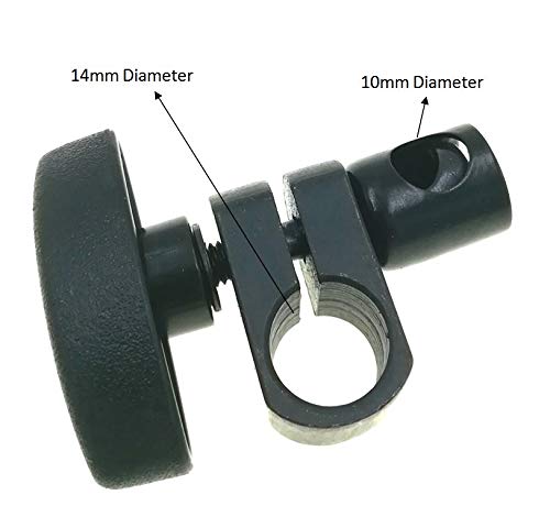Suxing Sleeve Swivel Clamp Chuck for Magnetic Stands Holder Bar Dial Indicator Gauge 10mm Diameter Hole&14mm Diameter Hole(D10-D14)
