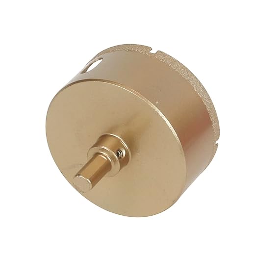 Brazed Diamond 3 inch Hole Saw with Center Drill Bit for Ceramic,Porcelain,Tile,Glass,Granite Quartz,Marble,Gemstone,Dry Drilling 75mm