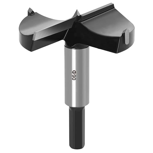 ASNOMY 3-9/16 Inch Forstner Drill Bit, Carbide Tipped Forstner Bit for Hard Wood, Wood Drilling Hole Saw Set Woodworking Hinge Cutter Tool Kits for Plastic Plywood