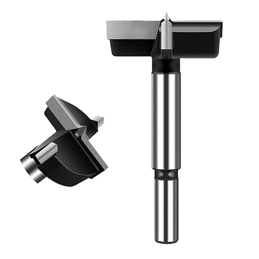 ASNOMY 2-1/4 Inch Forstner Drill Bit, Carbide Tipped Forstner Bit for Hard Wood, Wood Drilling Hole Saw Set Woodworking Hinge Cutter Tool Kits for Wood Plastic Plywood