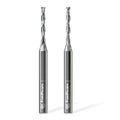 FivePears Up&Down Cut Spiral Router Bits Set for CNC, 1/8 inch Cutting Diameter and 1 inch Cutting Length 1/4 inch Shank Carbide End Mill Router Bit for Wood Carving Engraving Grinding Grooving