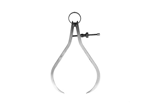 PEC Tools Outside Spring Caliper, Quick Nut, Caliper Measuring Tool, Suitable for Woodworking Lathe Projects (4 inches)