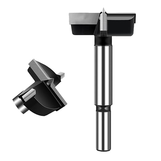 ASNOMY 2-1/8" Inch Carbide Forstner Drill Bit, Carbide Tipped Forstner Bit for Hard Wood, Wood Drilling Hole Saw Set Woodworking Hinge Cutter Tool Kits for Wood Plastic Plywood