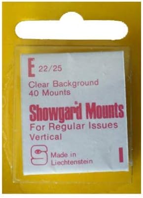 Pre-Cut Clear Stamp Mounts Size E22/25 by Showgard by Showgard