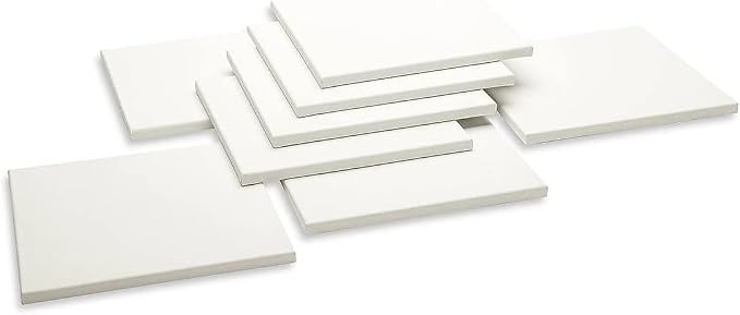 KINGART 804-8 White Stretched Canvas, 100% Cotton, Gesso Primed, - Image 4