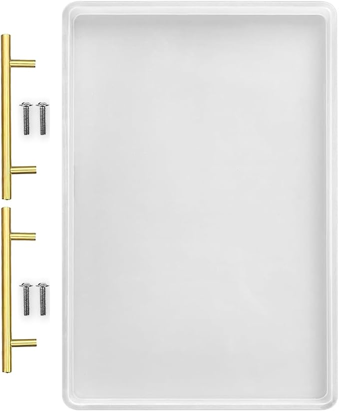 RESINWORLD 14" x 9" x 0.5" XL Large Rectangle Mold, Deep Serving Tray Mold by ResinWorld