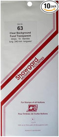 Strip Style Stamp Mounts Size 63 Clear by Showgard