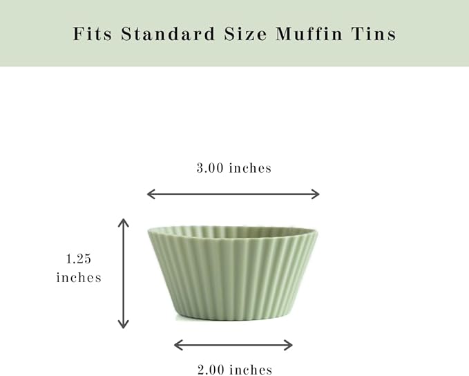 The Silicone Kitchen Reusable Silicone Baking Cup Silicone Muffin Liners - Image 3
