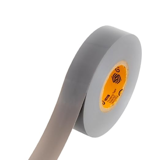 GTSE Gray Electrical Tape, 3-Pack – Waterproof, Industrial Grade Vinyl, 3/4 in x 66ft– Strong Self-Adhesive Grey PVC Electric Tape for Wire Insulation, 7 Mil, 600V – UL/CSA Listed