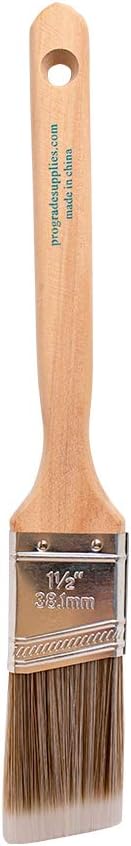 Pro Grade Angled Paint Brushes, 1.5 Inch Paint Brush Set - Image 3