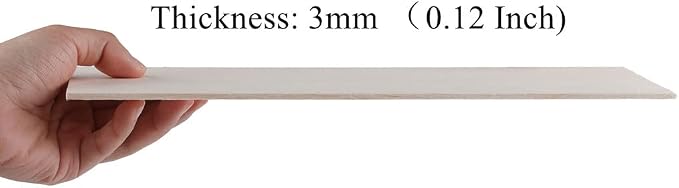 12 Pack Balsa Wood Sheets 1/8 x 4 x 8 Inch Natural Wood Color Unfinished Wood - Image 5