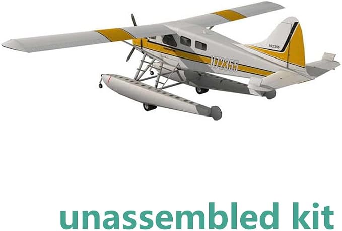 1:32 CAN DHC-2 Beaver Float Seaplane 3D Paper Model Simulation Aircraft Model - Image 2