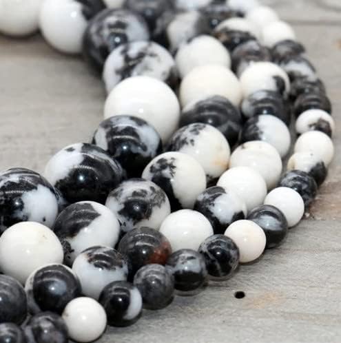 Zenkeeper 108 Pcs Zebra Jasper Beads - Image 4